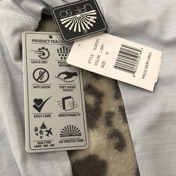 UPF 50 Helm Pullover UV Hoodie in Light Gray Size Mens Medium The Edge Rehoboth - Picture 6 of 16